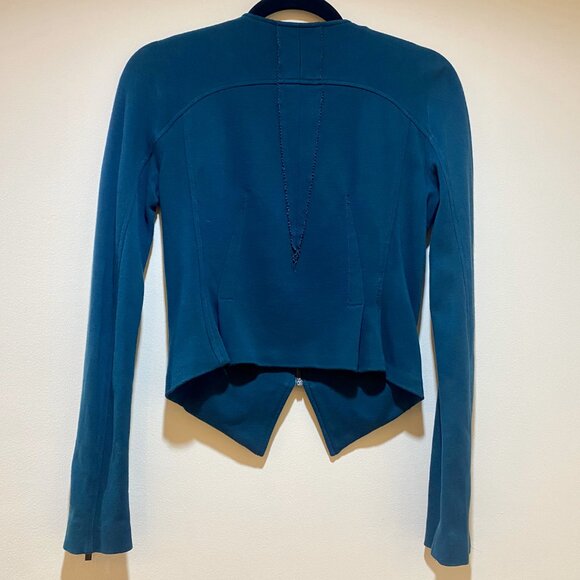 BCBGMaxAzria Fern Green Zip-Front Moto Jacket - Size XXS - Picture 8 of 16